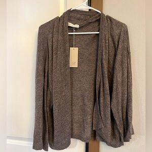 Synergy Organic Clothing Cozy Brown Cardigan